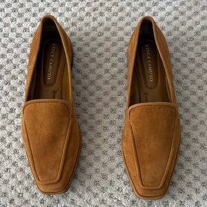 Vince Camuto Women's Cognac Suede Loafers